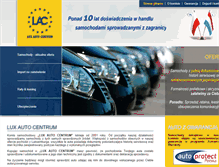 Tablet Screenshot of luxautokomis.pl